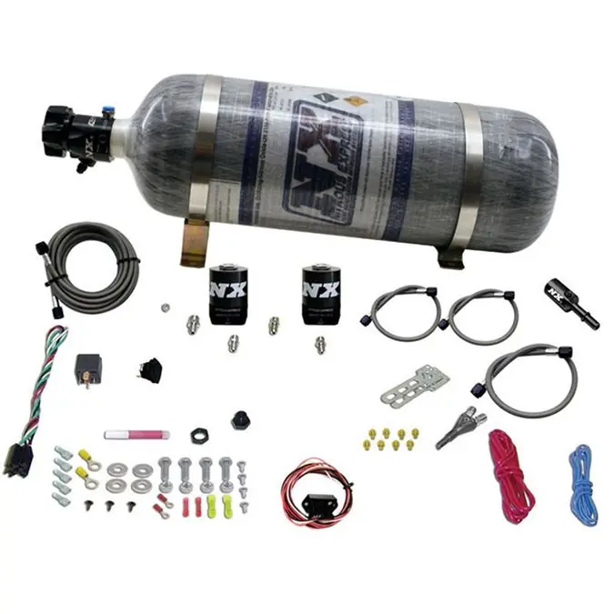 Tylko dziś Single Nozzle System with 12Lb Composite Bottle Ford Coyote 5.0 (35-150Hp) Nitrous Express NX 20932-12