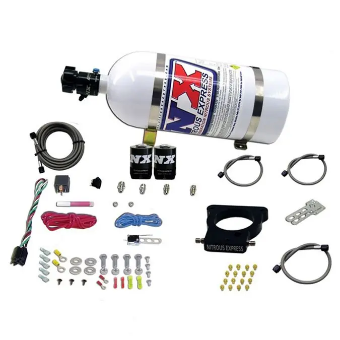 Premium 3-Bolt Nitrous Plate System with 10Lb Bottle GM LS Nitrous Express NX 20935-10
