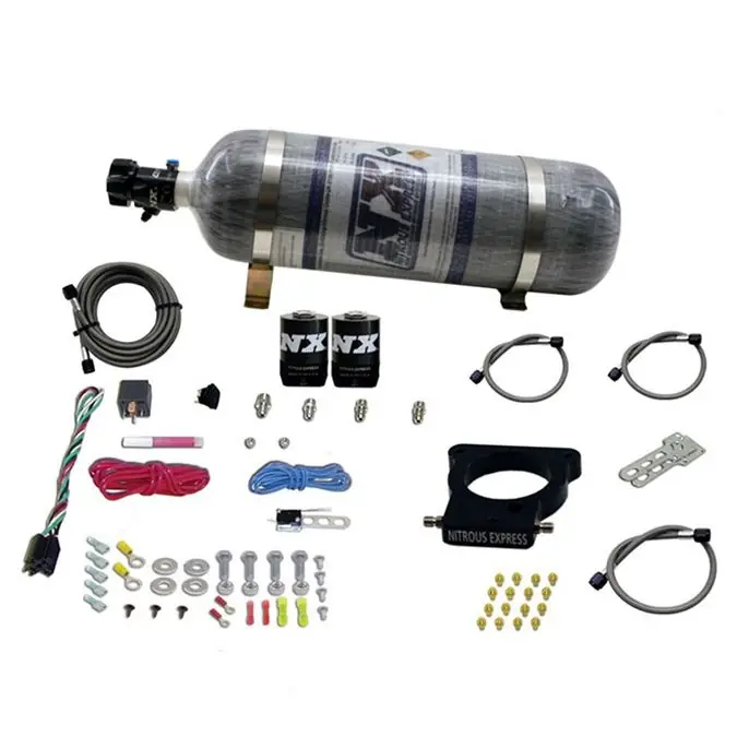 3-Bolt Nitrous Plate System with 12Lb Carbon Bottle GM LS Nitrous Express NX 20935-12 Premium