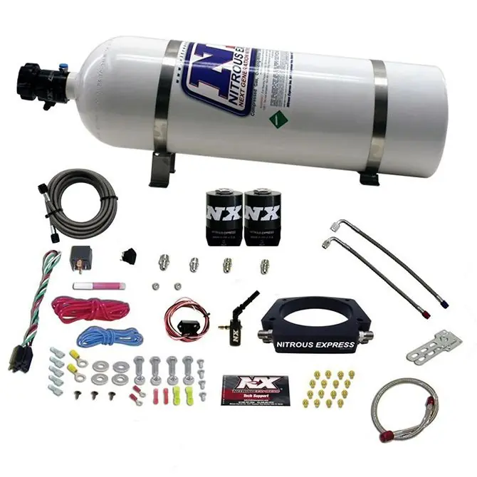 Bezpieczna płatność Nitrous Plate System with 15Lb Bottle GM 6.2L Truck 2014+ Nitrous Express NX 20937-15