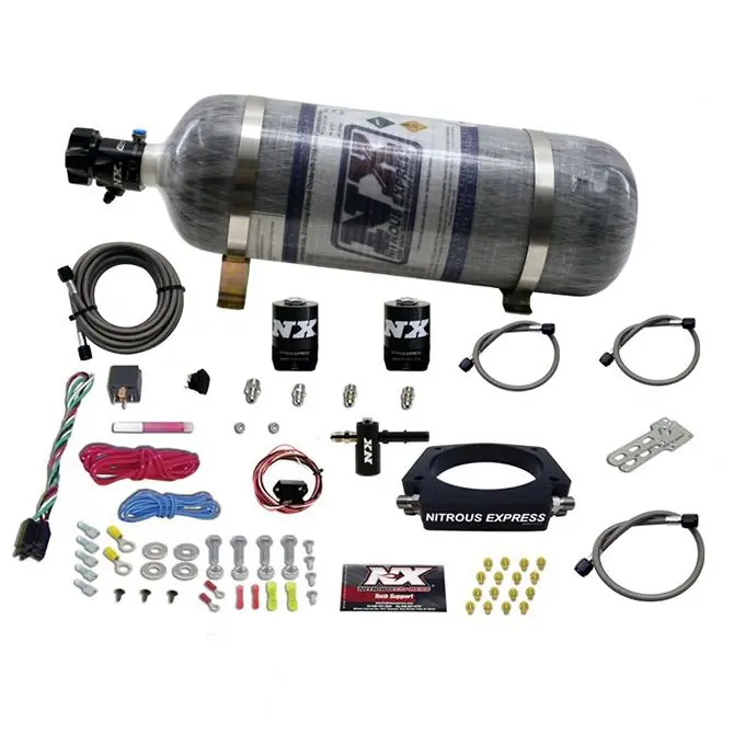 Nitrous Plate System with 12Lb Carbon Bottle Chevrolet Corvette / Camaro LT1 6.2L Nitrous Express NX 20938-12 Rabat