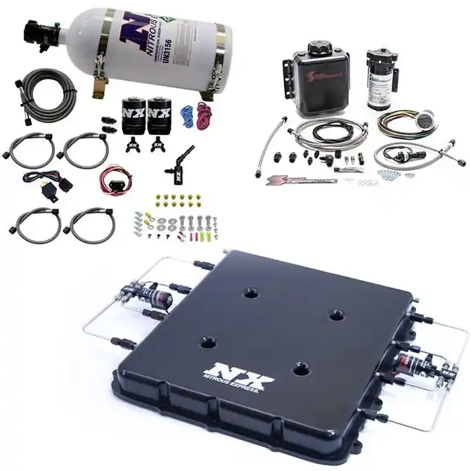 Bezpieczna płatność Nitrous and Water Methanol System with Billet LT4 Supercharger Lid 10LB Nitrous Express NX 20939BMF-10