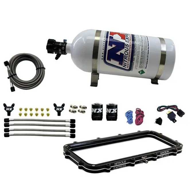 Holley High Ram Plenum Plate System with 5Lb Bottle Nitrous Express NX Bottle 20940-05 Nowy