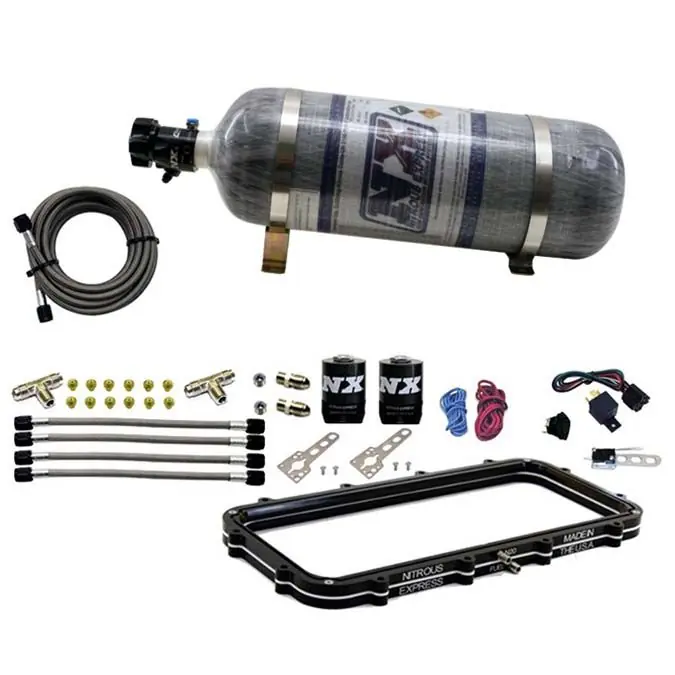 Holley High Ram Plenum Plate System with 12Lb Carbon Bottle Nitrous Express NX Bottle 20940-12 Nie przegap