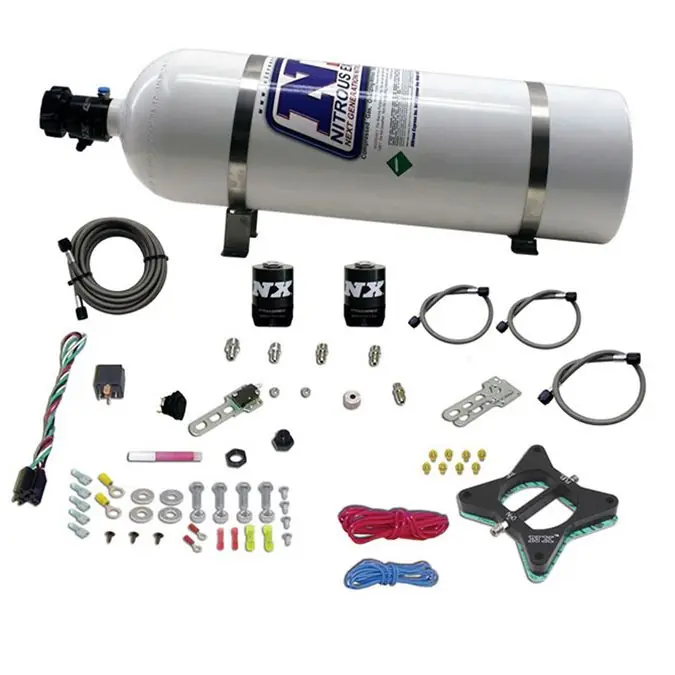 Obniżka ceny 2 Valve Plate System With 15Lb Bottle Ford Mustang 4.6L (50-150Hp) Nitrous Express NX 20946-15