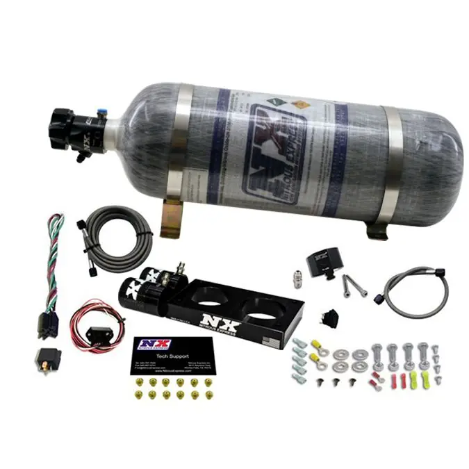 3 Valve Plate System with 12Lb Composite Bottle Ford Mustang 4.6L (35-150Hp) Nitrous Express NX 20947-12 Oferta czasowa