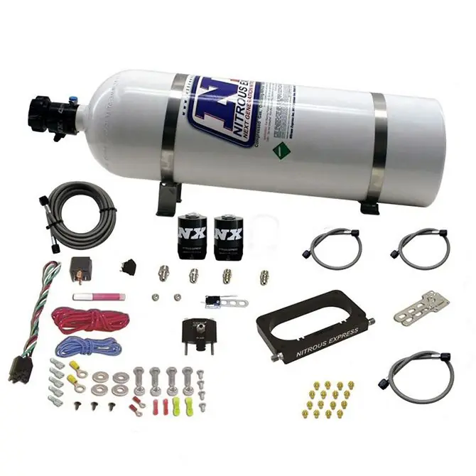 Oferta limitowana 4 Valve Nitrous Plate System-Monoblade Throttle Body with 15Lb Bottle Ford Nitrous Express NX 20950-15