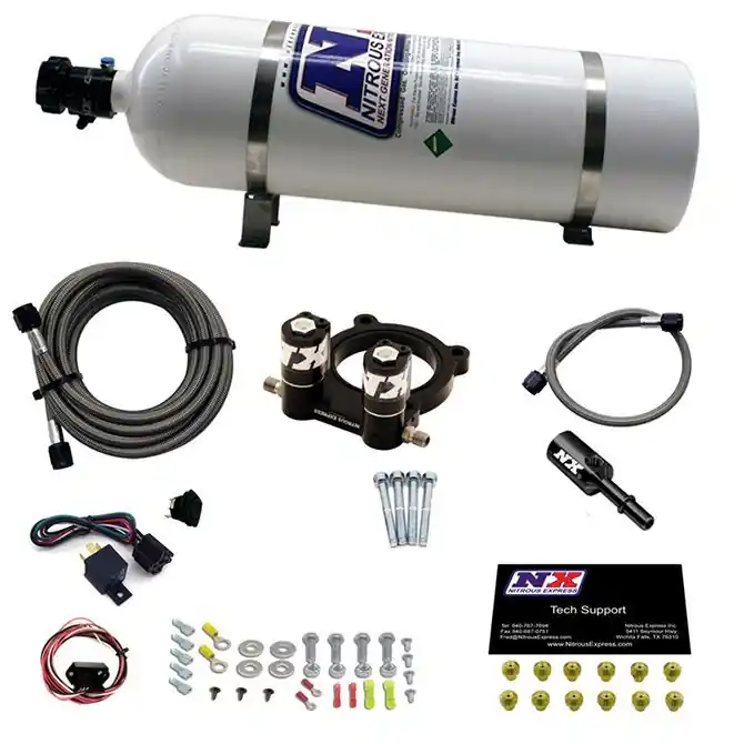 Nitrous Plate System with 15Lb Bottle Ford 4-cyl Ecoboost 2.3L Nitrous Express NX 20954-15 Nowość