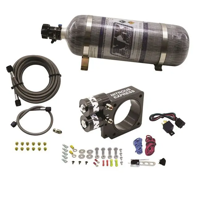 Nitrous Plate System with 12Lb Carbon Bottle Ford Pushrod Style Engine 5.0L Nitrous Express NX 20955-12 Tylko dziś