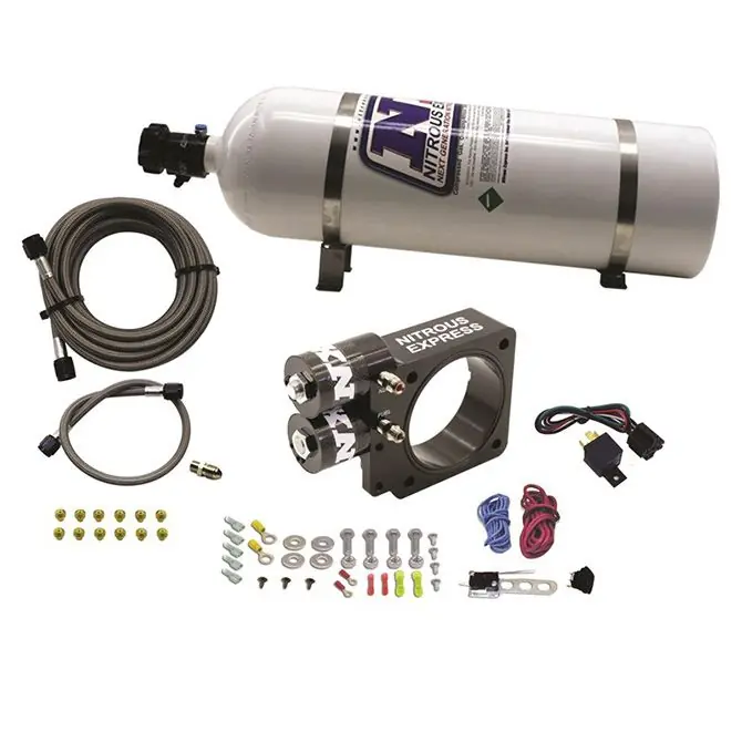 Promocja Nitrous Plate System with 15Lb Bottle Ford Pushrod Style Engine 5.0L Nitrous Express NX 20955-15