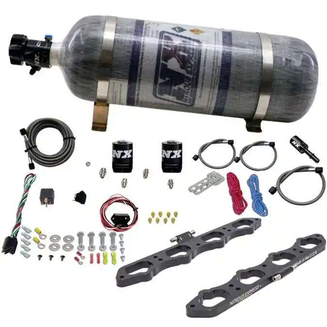 Bezpieczne zakupy Direct Port Plate System with 12Lb Composite Bottle Ford Coyote Engine Nitrous Express NX 20956-12