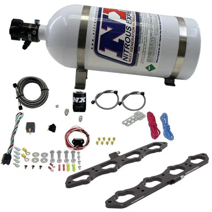 Promocja Dry Direct Port Plate System with 10Lb Bottle Ford Coyote Engine Nitrous Express NX 20957-10