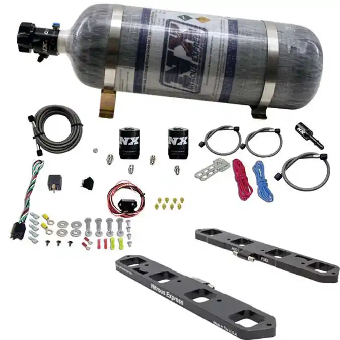 Direct Port Plate System with 12Lb Carbon Bottle 5.7L / 6.1L / 6.4L Hemi Nitrous Express NX 20958-12 Ostatnia szansa