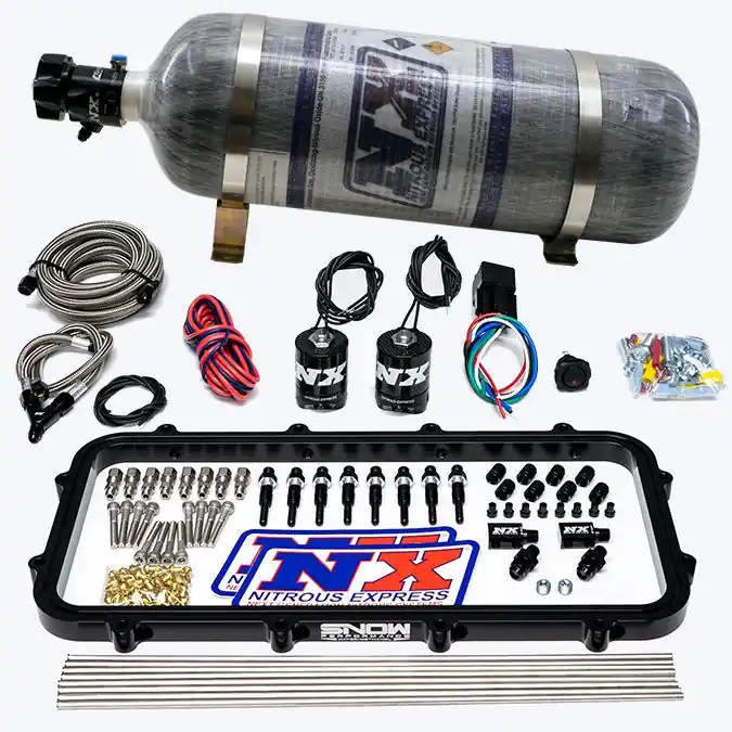 Tylko dziś Direct Port Dry Holley High Ram Plate Nitrous System 12LB Nitrous Express NX 20963-12