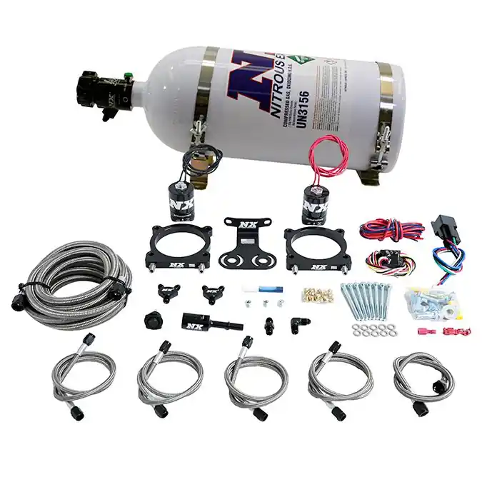 Dual Throttle Body Plate System with 10Lb Bottle Ford Mustang 5.0L 2024+ Nitrous Express NX 20964-10 Szybka dostawa
