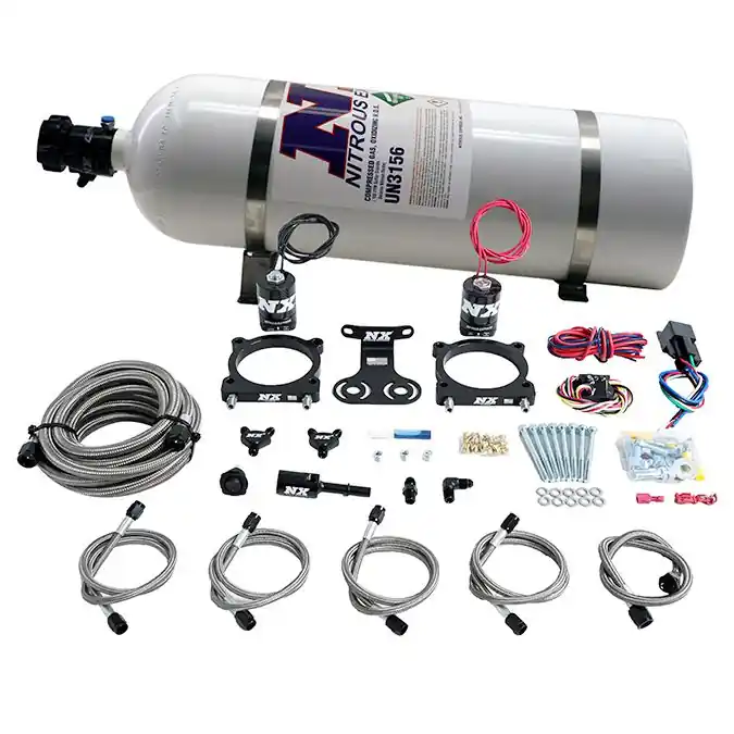 Dual Throttle Body Plate System with 15Lb Bottle Ford Mustang 5.0L 2024+ Nitrous Express NX 20964-15 Kup online