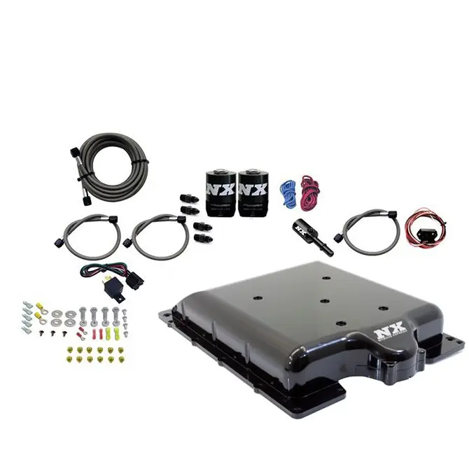 Billet Supercharger Lid with Integrated Nitrous without Bottle Dodge Hellcat / Demon Nitrous Express NX 20972-00 Tani