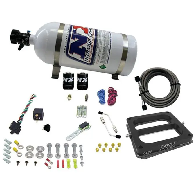 4500 Conventional Plate System Gasoline Stage 6 50-300Hp with 10Lb Bottle Nitrous Express NX 30070-10 Do wyczerpania zapasów