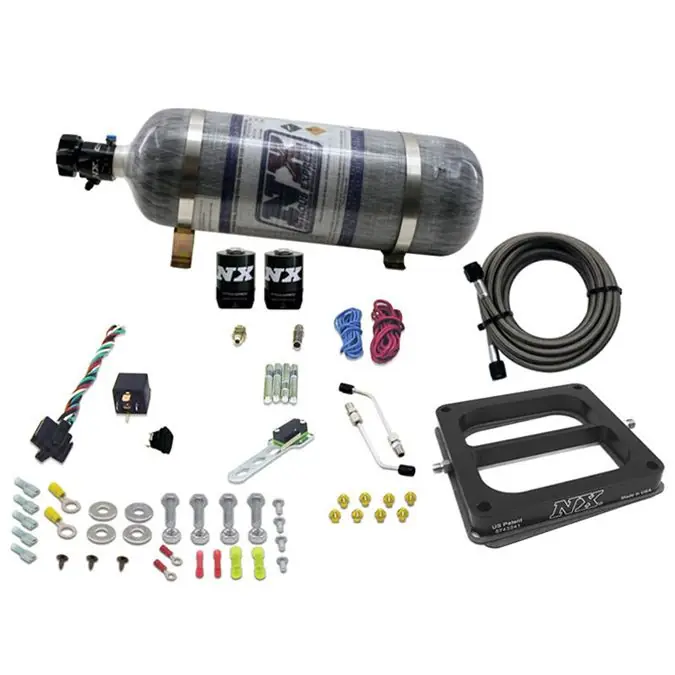 4500 Conventional Plate System Gasoline Stage 6 50-300Hp with 12Lb Carbon Bottle Nitrous Express NX 30070-12 Kup teraz
