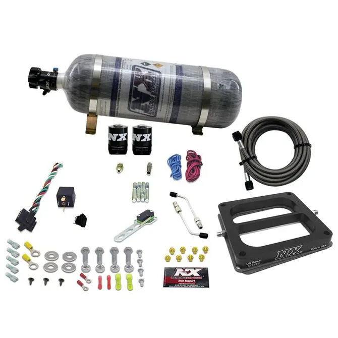 Tani 4500 Conventional Plate System Alcohol Stage 6 50-300Hp with 12Lb Carbon Bottle Nitrous Express NX 30075-12