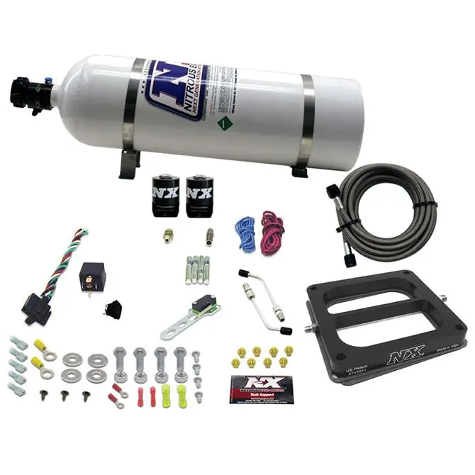Wybór klientów 4500 Conventional Plate System Alcohol Stage 6 50-300Hp with 15Lb Bottle Nitrous Express NX 30075-15