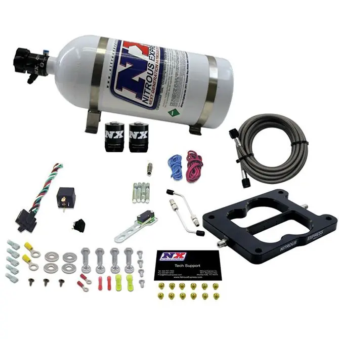 Obniżka ceny Q-Jet Spreadbore Nitrous System 50-300Hp with 10Lb Bottle Nitrous Express NX 30080-10