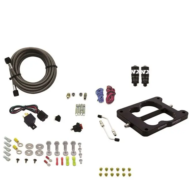 Nie przegap Q-Jet Holley Spreadbore Hitman Nitrous System 100-150-200Hp without Bottle Nitrous Express NX 40080-00