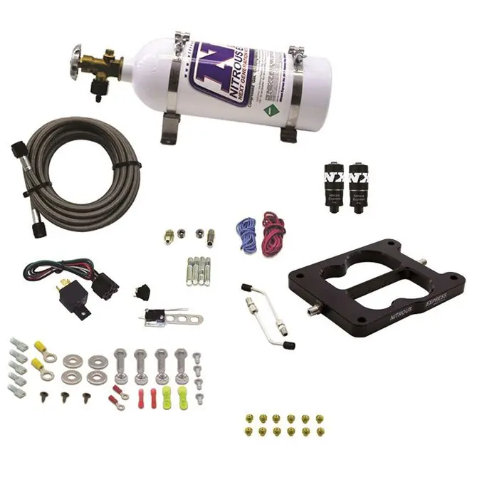 Q-Jet Holley Spreadbore Hitman Nitrous System 100-150-200Hp with 5Lb Bottle Nitrous Express NX 40080-05 Zamów teraz