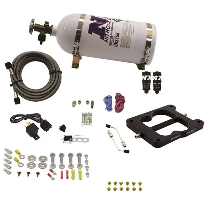 Q-Jet Holley Spreadbore Hitman Nitrous System 100-150-200Hp with 10Lb Bottle Nitrous Express NX 40080-10 Szybka wysyłka