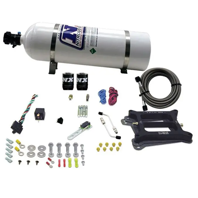 Bezpieczna płatność 4150 Conventional Plate System Gasoline Pro-Power 100-500Hp with 15Lb Bottle Nitrous Express NX 50040-15