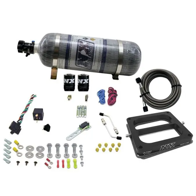 4500 Conventional Plate System Gasoline Pro-Power 100-500Hp with 12Lb Carbon Bottle Nitrous Express NX 50070-12 Oferta limitowana