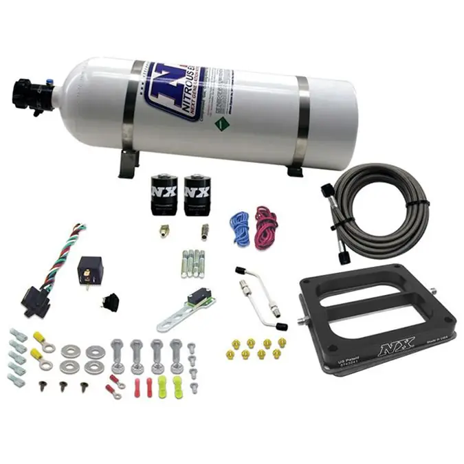 Wyprzedaż 4500 Conventional Plate System Gasoline Pro-Power 100-500Hp with 15Lb Bottle Nitrous Express NX 50070-15