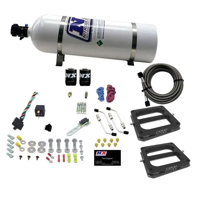 Dual 4500 Conventional Plate System Gasoline Pro-Power 100-500Hp with 15Lb Bottle Nitrous Express NX 50270-15 Oferta