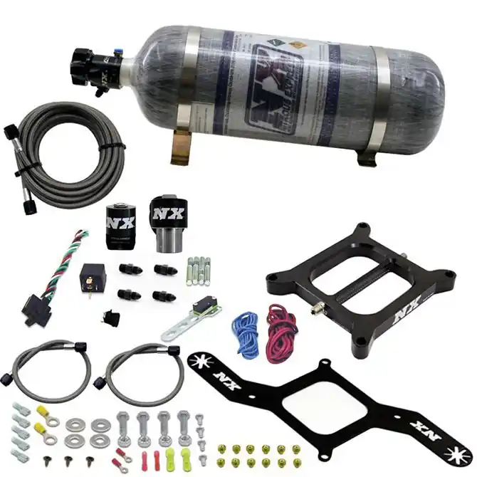 4150 RNC Conventiona Plate System 300-650Hp with 12Lb Carbon Bottle Nitrous Express NX 55040-12 Wyprzedaż