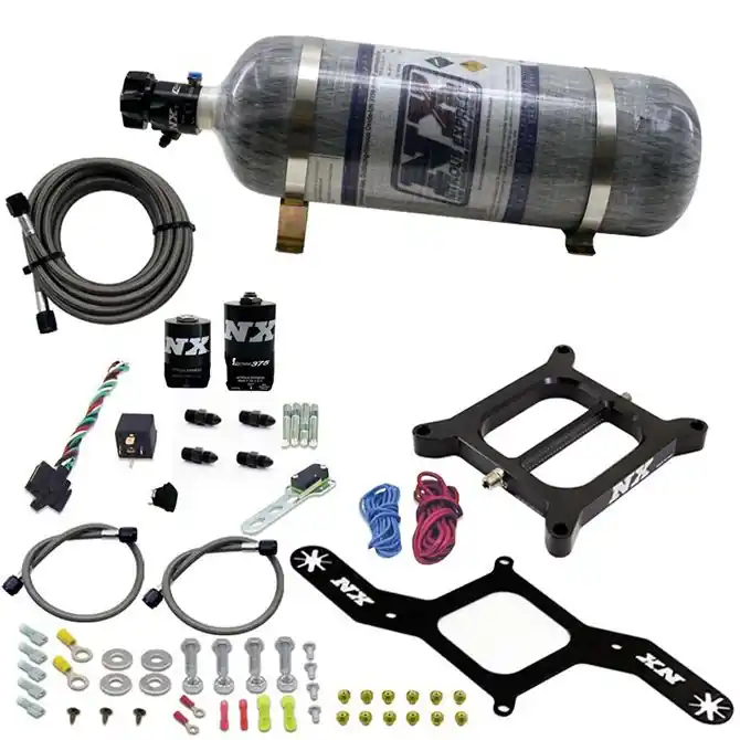 4150 RNC Conventiona Plate System 300-750Hp with 12Lb Carbon Bottle Nitrous Express NX 55140-12 Ostatnie sztuki