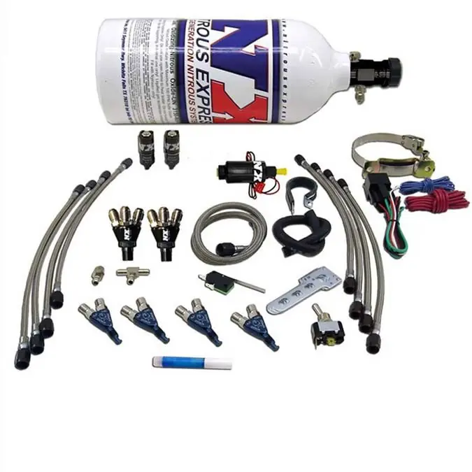Four Cylinder Piranha System with 2.5Lb Bottle Nitrous Express NX 60005P Ostatnia szansa