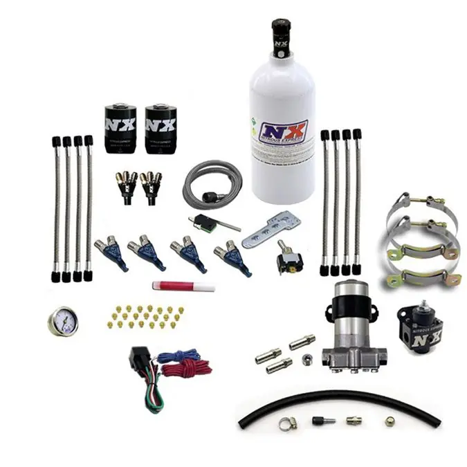 Four Cylinder Piranha System (Pro-Mod) with 2.5Lb Botle Nitrous Express NX 60006P Nowość