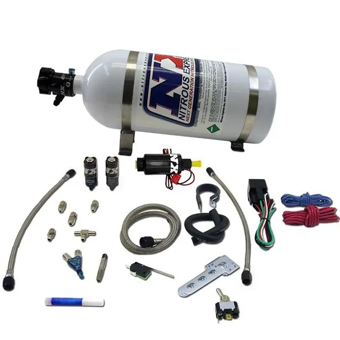 Dostępne od ręki Side By Side Piranha Nozzle Nitrous System with 5Lb Bottle Nitrous Express NX 60014P