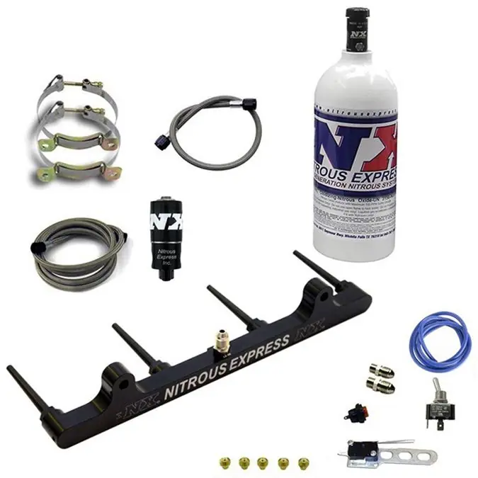 Szybka wysyłka Billet Spray Bar System Hayabusa 2008+ with 1Lb Bottle Nitrous Express NX 62201-1.0P