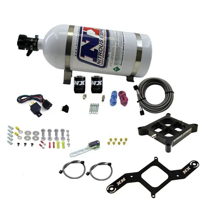 4150 Billet Crossbar Plate System Single Stage 50-300Hp with 10Lb Bottle Nitrous Express NX 63040-10 Obniżka ceny