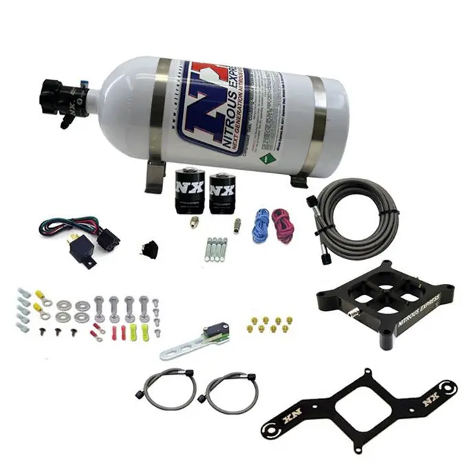 4150 Billet Crossbar Plate System Single Stage 250-750Hp with 10Lb Bottle Nitrous Express NX 63840-10 Tani