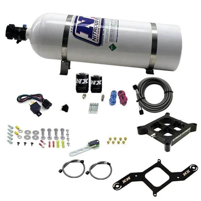 4150 Billet Crossbar Plate System Single Stage 250-750Hp with 15Lb Bottle Nitrous Express NX 63840-15 Bezpieczne zakupy