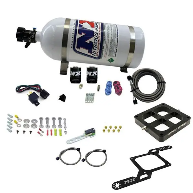 4500 Billet Crossbar Plate System Single Stage 250-750Hp with 10Lb Bottle Nitrous Express NX 63870-10 Wyjątkowa oferta
