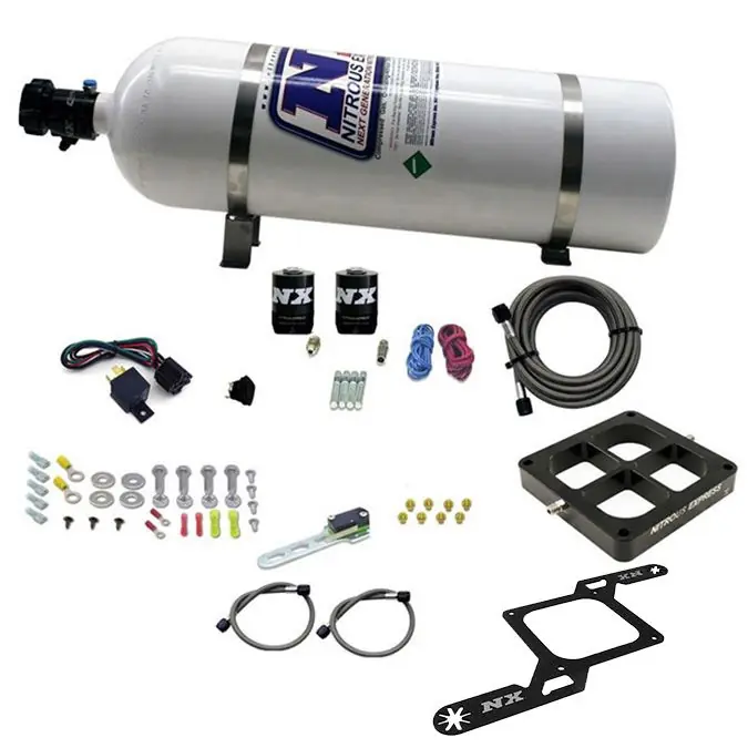 Dodaj do koszyka 4500 Billet Crossbar Plate System Single Stage 250-750Hp with 15Lb Bottle Nitrous Express NX 63870-15