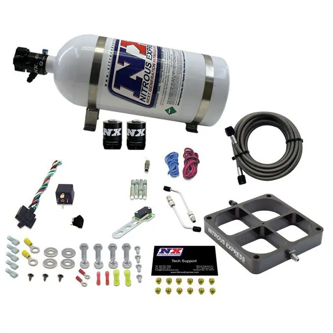 8500 Billet Crossbar Plate System Single Stage 100-500Hp with 10Lb Bottle Nitrous Express NX 63980-10 Kup online