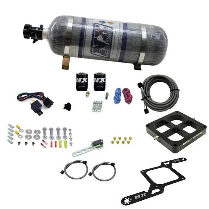 Billet Crossbar Plate System Dry Dual Stage 100-1000HP 4500 Flange 12LB Nitrous Express NX 66247-12 Oferta