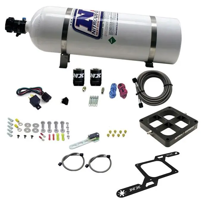 Billet Crossbar Plate System Dry Dual Stage 100-1000HP 4500 Flange 15LB Nitrous Express NX 66247-15 Zamów dziś