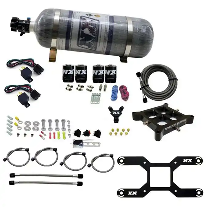 Obniżka ceny Billet Crossbar Plate System Dry Quad Stage 100-2000HP 4150 Flange 12LB Nitrous Express NX 66442-12