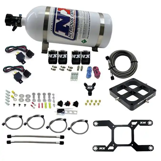 Oferta Billet Crossbar Plate System Dry Quad Stage 100-2000HP 4500 Flange 10LB Nitrous Express NX 66447-10