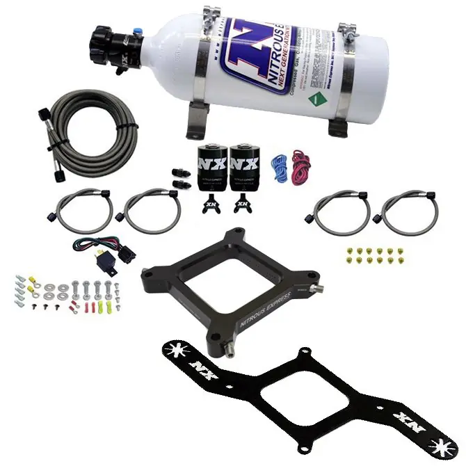Ograniczona ilość 4150 Assassin Plate Gasoline Stage 6 50-300Hp with 5Lb Bottle Nitrous Express NX 67040-05
